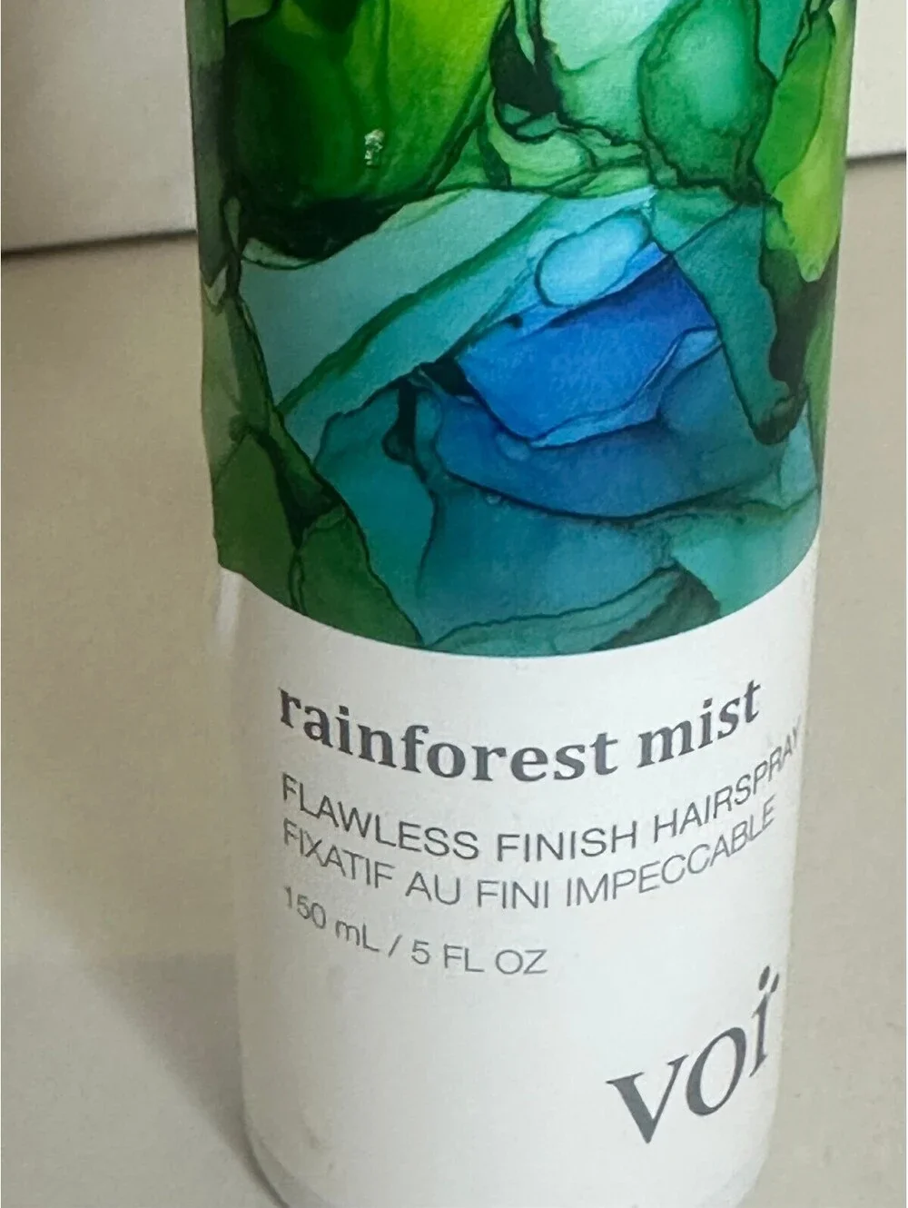 Voir Rainforest Mist Flawless Finish hairspray 5 fl oz